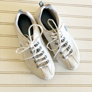 Skechers Flex Elite memory foam White Comfort Glitter womens size 9 Sneakers